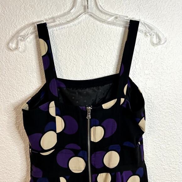 Marc by Marc Jacobs Polka Dot Bubble Dress Womens Size 2 Black Purple Y2K - Picture 11 of 11